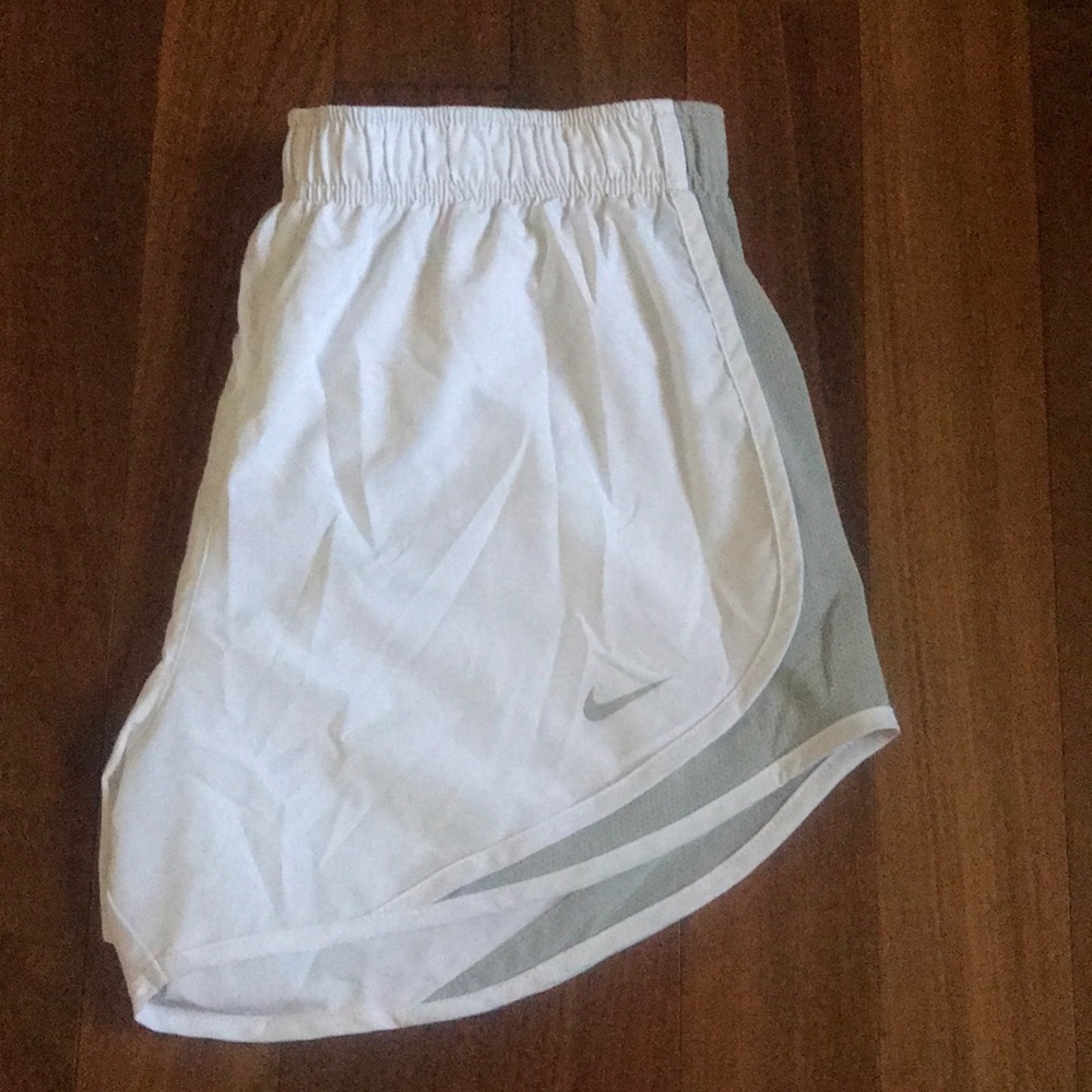 White, dry fit, Nike shorts